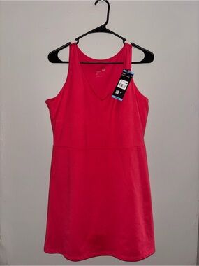 GAP Hot Pink V-Neck Tank Mini Dress